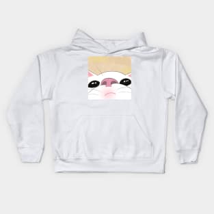 Little curious cat meme Kids Hoodie